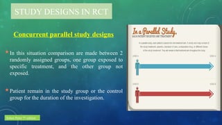 Parallel Design Under Rct Randomized controlled trial presentation | PPTX
