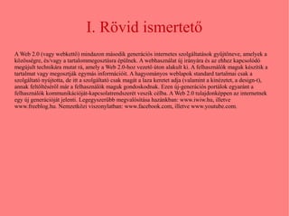 Rácz Norbert Web 2.0 prezentáció | ODP