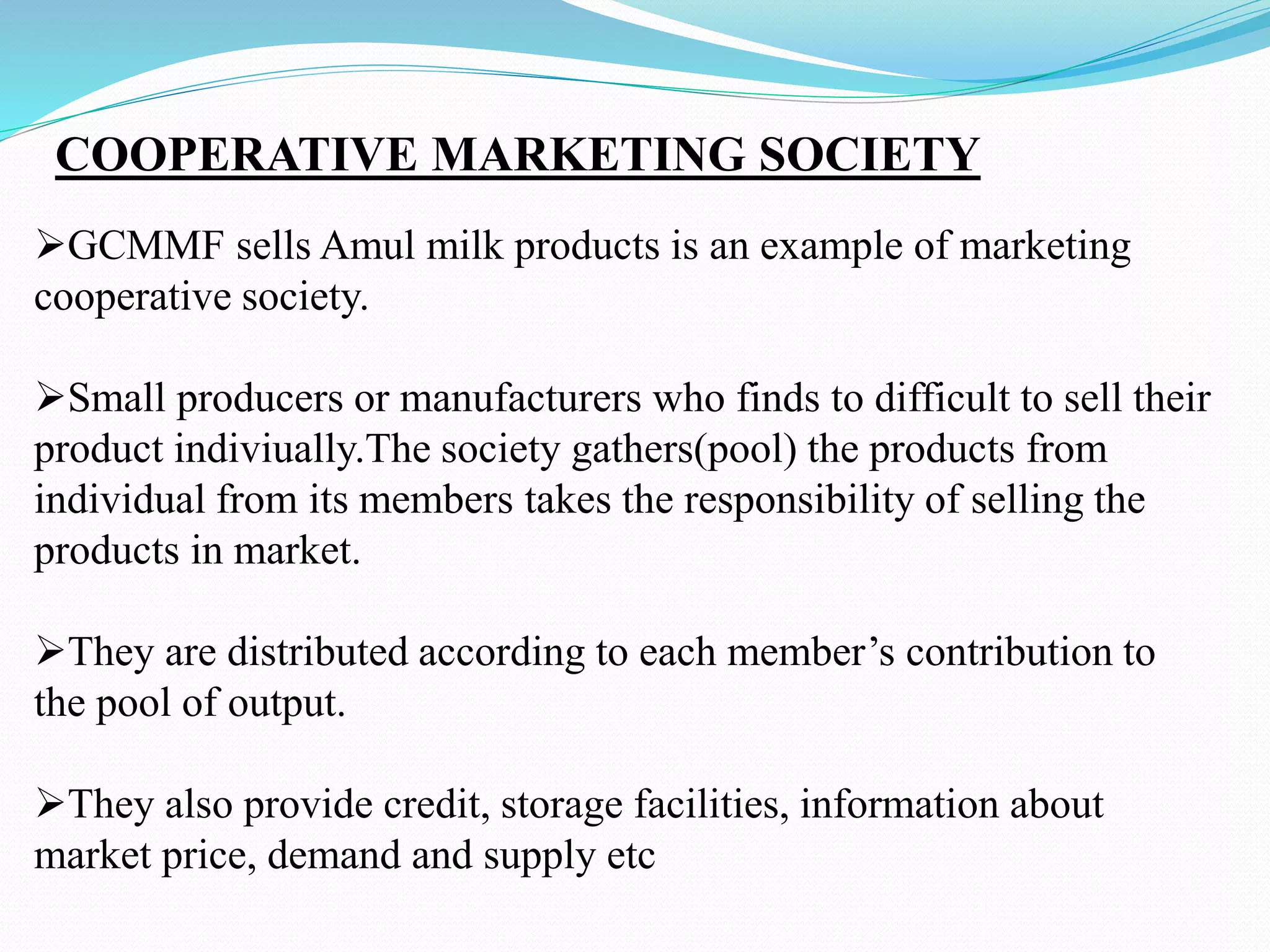 types of cooperative society