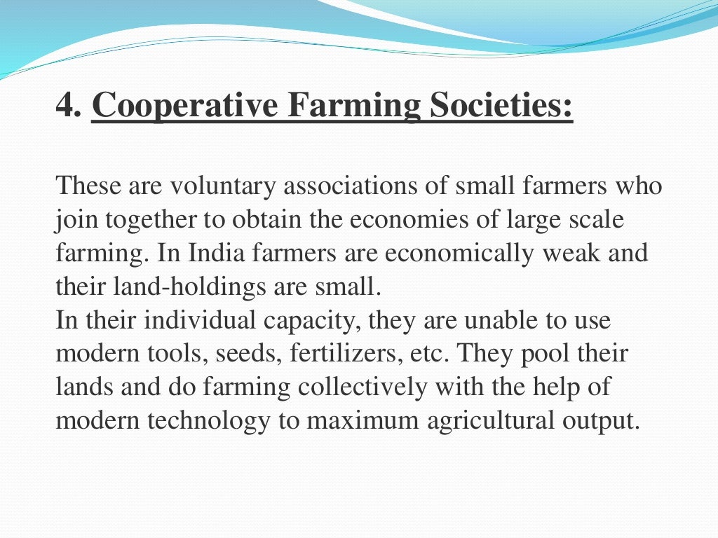 types of cooperative society