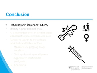 Rebound Pain - Dalhousie Research Day 2021 | PPTX