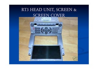 RT3 HEAD UNIT, SCREEN &
SCREEN COVER
 