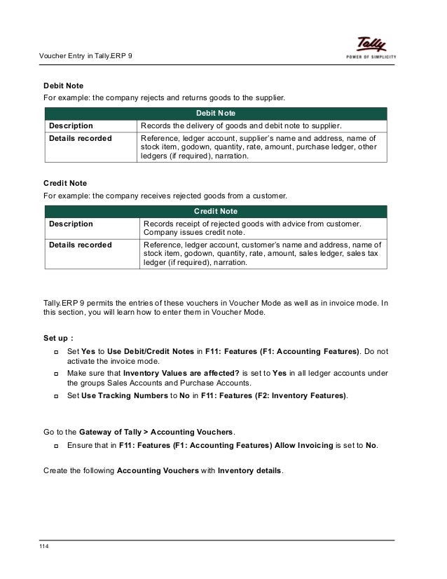 how receipt tally to in entry entry voucher 5