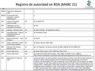 Registro de autoridad en RDA (MARC 21)

 