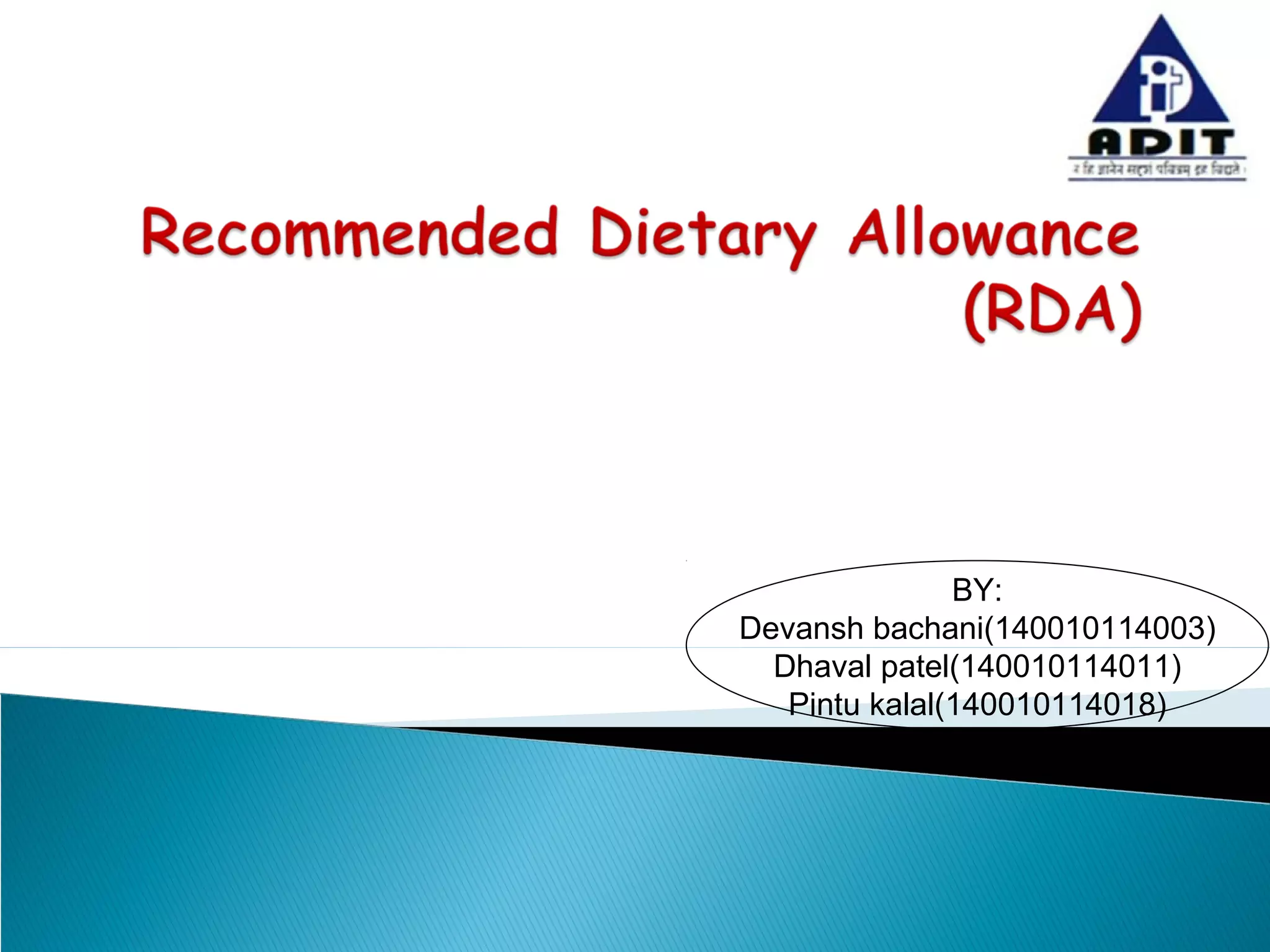 RDA(INDIA 2016) | PPT