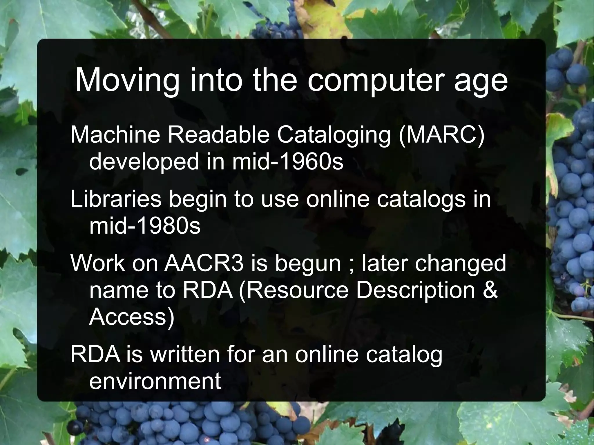Anglo-American Cataloging Rules (1967) 