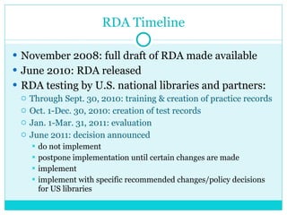 RDA (Resource Description & Access) Slide 7