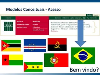 Bem vindo?
Modelos Conceituais - Acesso
 