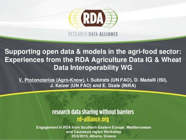 Agricultural Data Interest Group & Wheat Data Working ...
