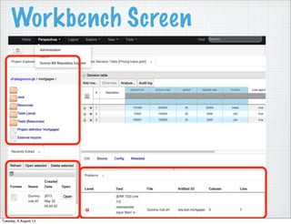 Workbench Screen
Tuesday, 6 August 13
 