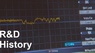 4
R&D
History
 