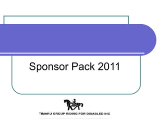 Sponsor Pack 2011 