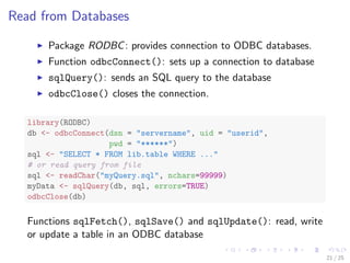 Introduction to Data Mining with R and Data Import/Export in R | PDF