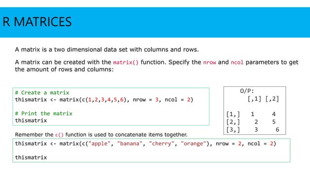 R Data Structure.pptx | Technology & Computing