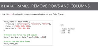 R Data Frame Example R Data Structure.pptx