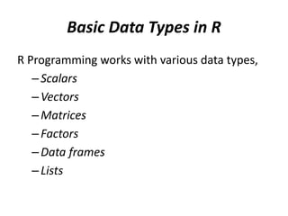 R data types | PPTX