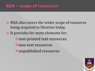 RDA Terminology | PPTX