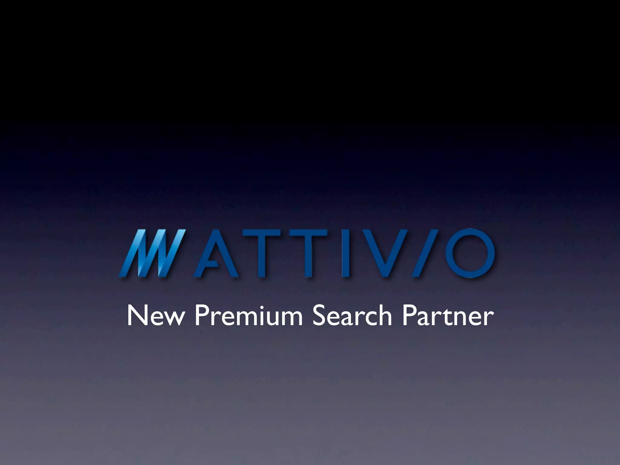 New Premium Search Partner
 