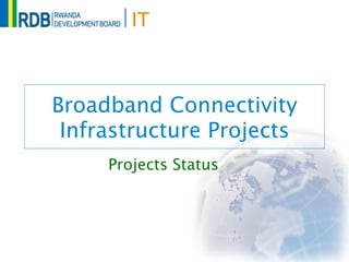 IT



Broadband Connectivity
 Infrastructure Projects
     Projects Status
 
