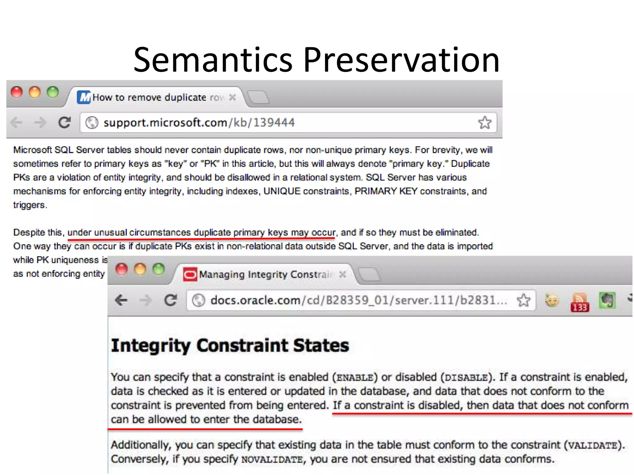 Semantics Preservation

 