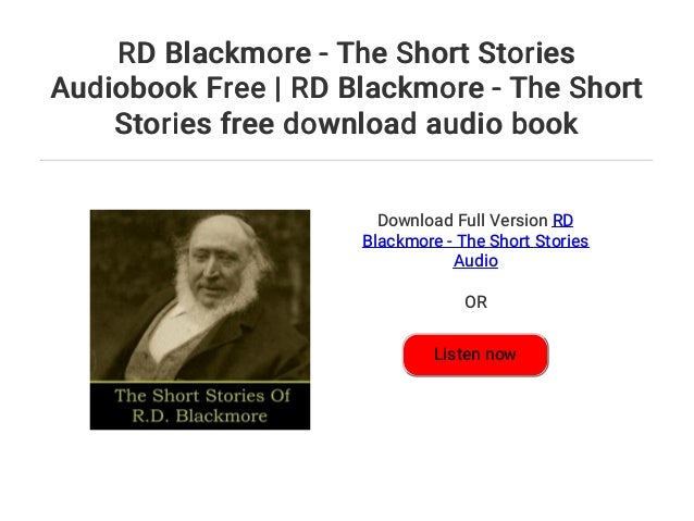 rd blackmore novel
