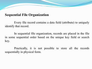Data storage and indexing | PPTX