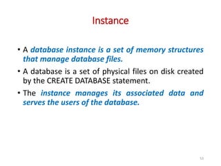 Overview of Data Base Systems Concepts and Architecture | PPTX
