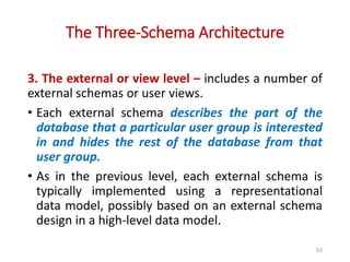 Overview of Data Base Systems Concepts and Architecture | PPTX