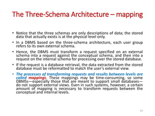 Overview of Data Base Systems Concepts and Architecture | PPTX