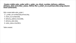 Relational Database Management System (RDBMS) LAB - GROUP B | PDF