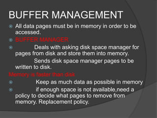 SHADOW PAGING and BUFFER MANAGEMENT | PPT