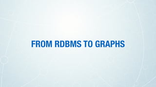 FROM RDBMS TO GRAPHS
 