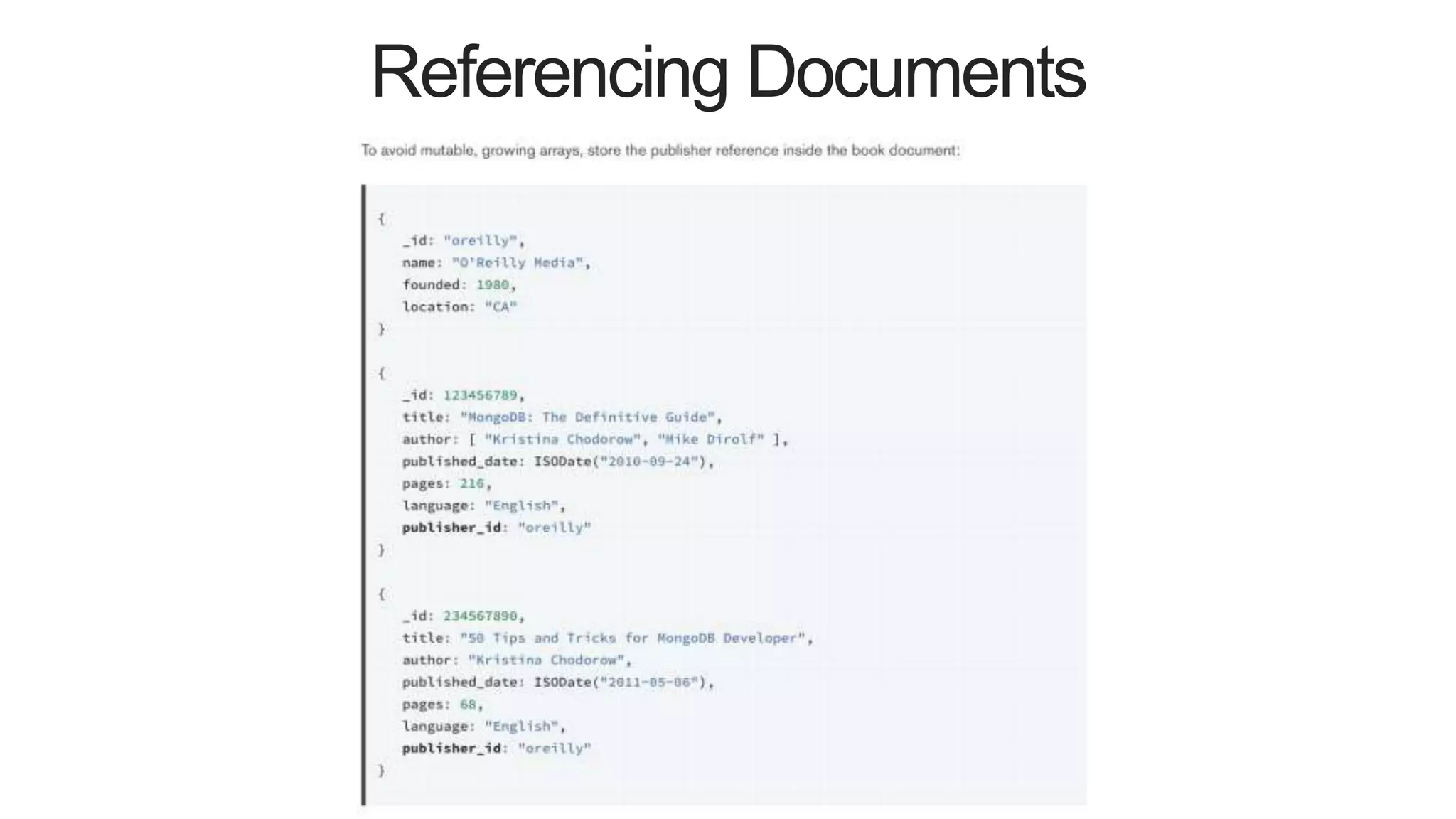 Referencing Documents
 