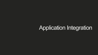 Application Integration
 