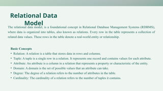 Relational Database Management System Unit 2 | PPTX