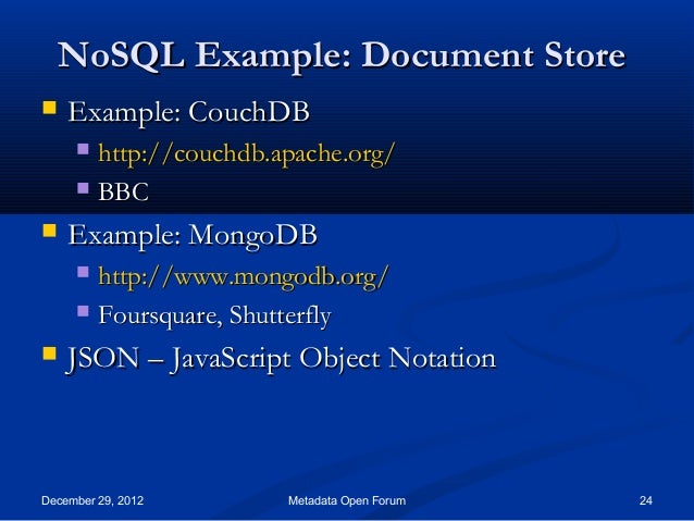 RDBMS vs NoSQL
