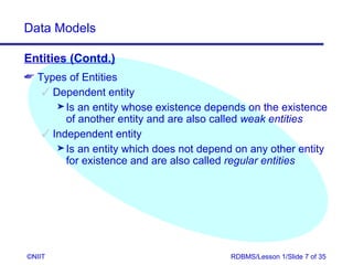 Dependent Entity Example Rdbms xp 01 | PPS