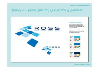 Brand and Corporate Identity Projects



TerraSeis - Brand Strategy, New Identity & Brochure




                                                Rob Davie Consulting © 2009
 