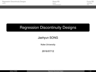 回帰不連続デザイン(Regression Discontinuity Design, RDD)
