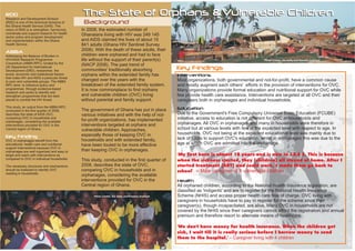 State of Orphans & Vulnerable Children | PPT