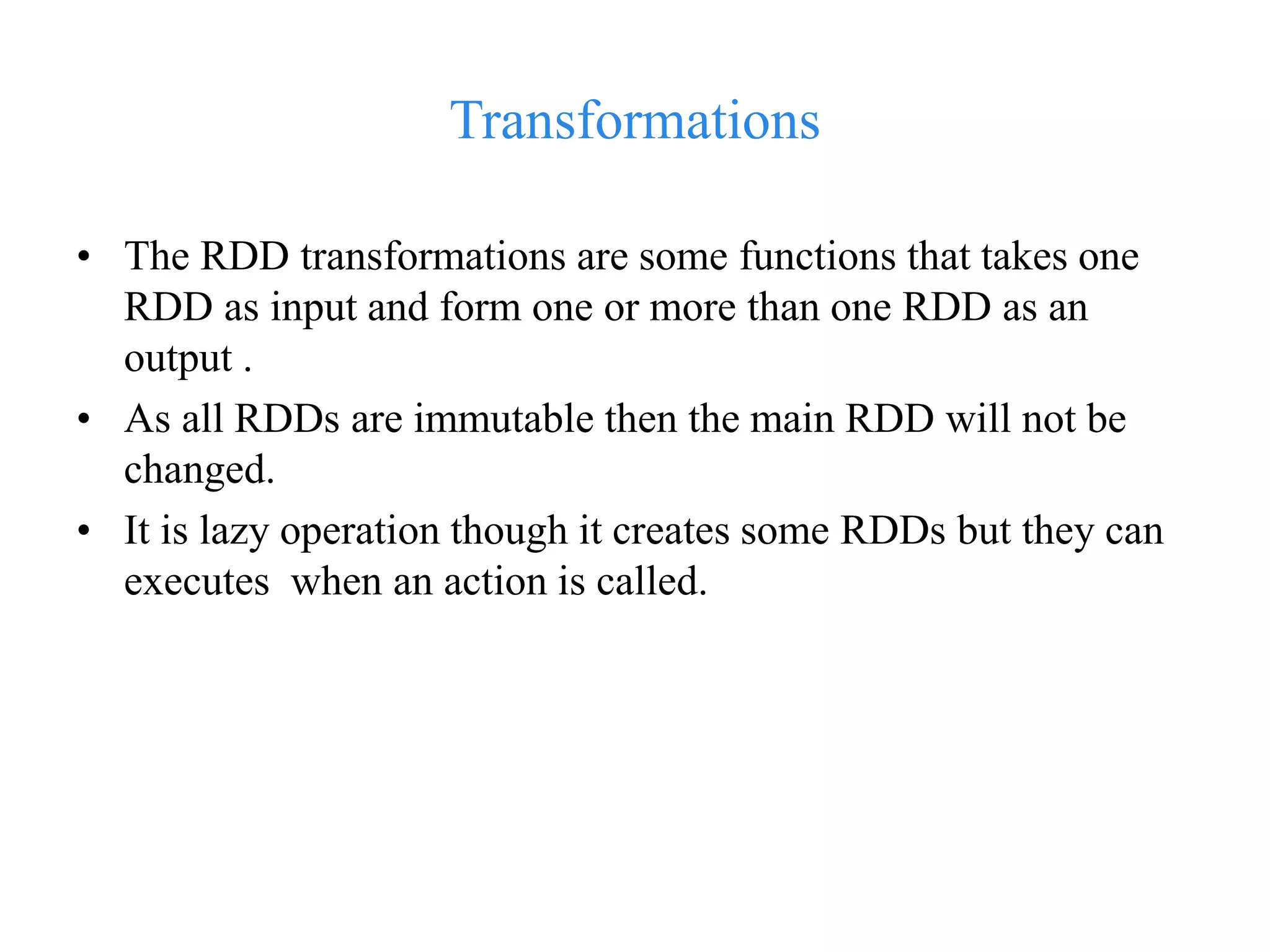 Rdd transformations | PPTX