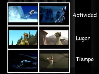 Actividad



 Lugar


 Tiempo
 