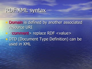 Rdf And Rdf Schema For Ontology Specification | PPT