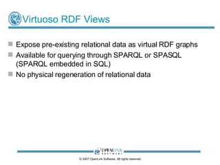 RDF Views of SQL Data Power Point Presentation - 1