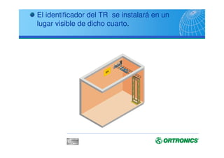 ANSI/TIA/EIA J STD 607A
Definiciones
Componentes Principales
BC - Conductor de Conexión a Tierra para Telecomunicaciones (mínimo 6 AWG,
conecta la TMGB con la tierra eléctrica del edificio).
TMGB: Punto central de conexión del sistema de tierra
TBB:conductor de 6 AWG (6 mm) o incluso 3/0 AWG (14 mm) que conecta
todas las TGB con la TMGB. No se aceptan conexiones con tuberias de
agua o blindajes metálicos
TGB: punto común de conexión para los aparatos de telecomunicación
dentro del local técnico o sala de equipos.
GE: conexión de ecualización del sistema de tierra dentro de un mismo
piso.
 