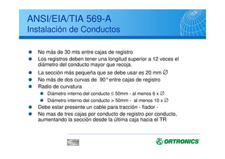 ANSI/TIA/EIA 568B.1
Latiguillos de Interconexión
 