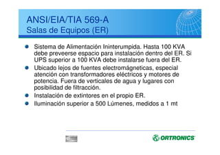 ANSI/EIA/TIA 569-A
Sobre Pavimento
,
- 