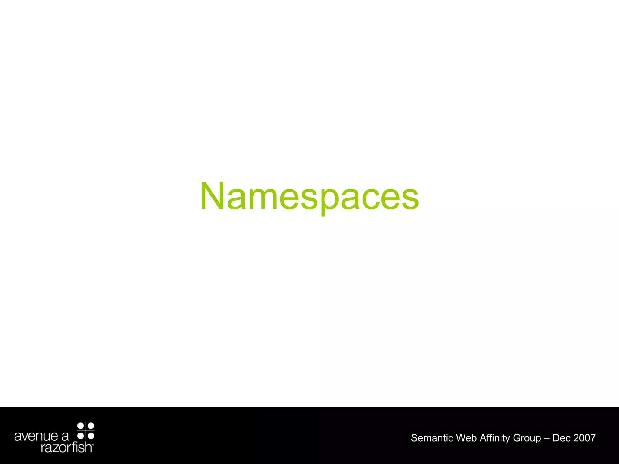Namespaces 