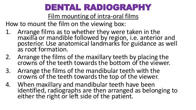 Dental Radiography
