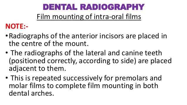 Dental Radiography